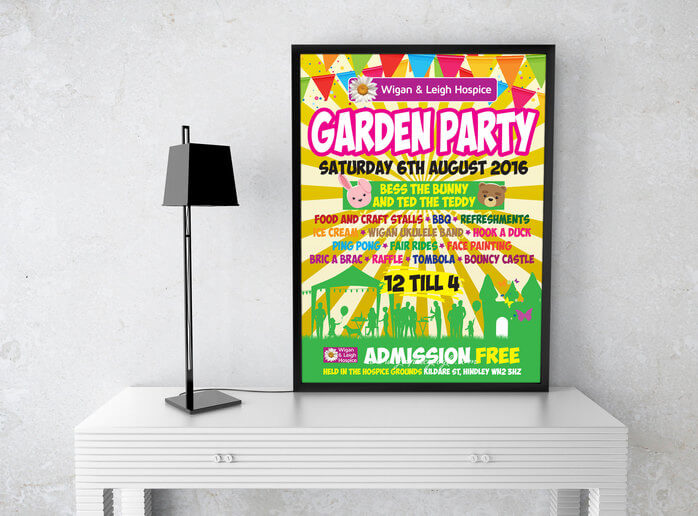 Charity Garden Party Poster Design