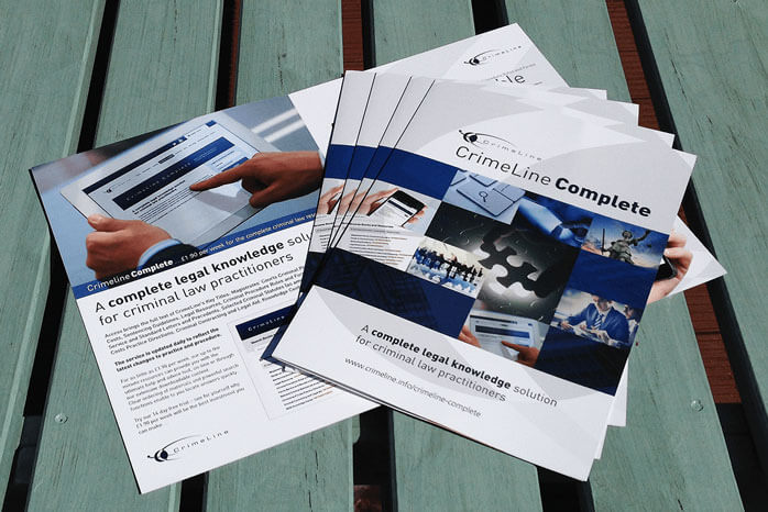 CrimeLine Complete A4 Legal Brochure Design