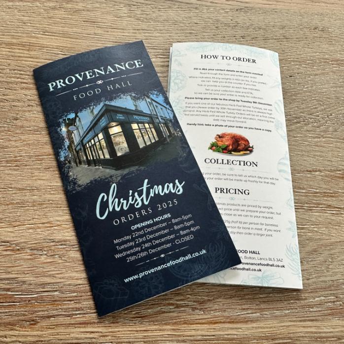 Helping Provenance Foodhall Get Ready for Christmas with Festive Print