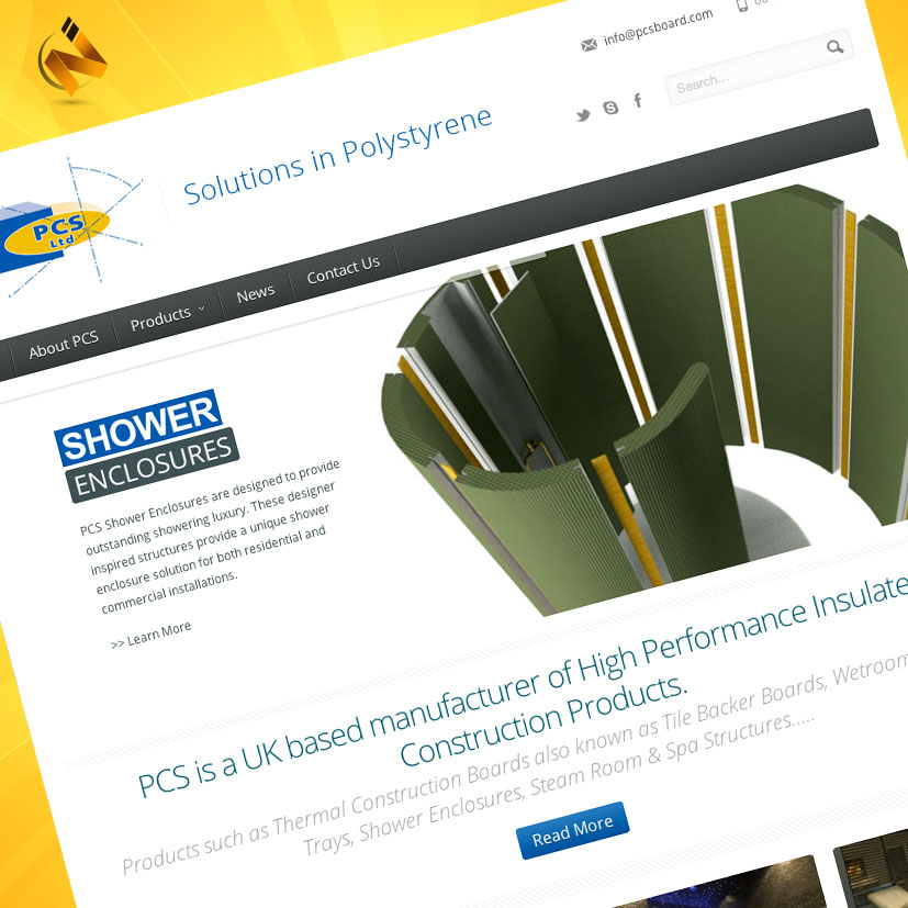 PCS Board Ltd website design...