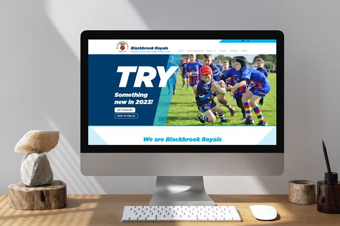 Rugby League Website Design - Blackbrook Royals
